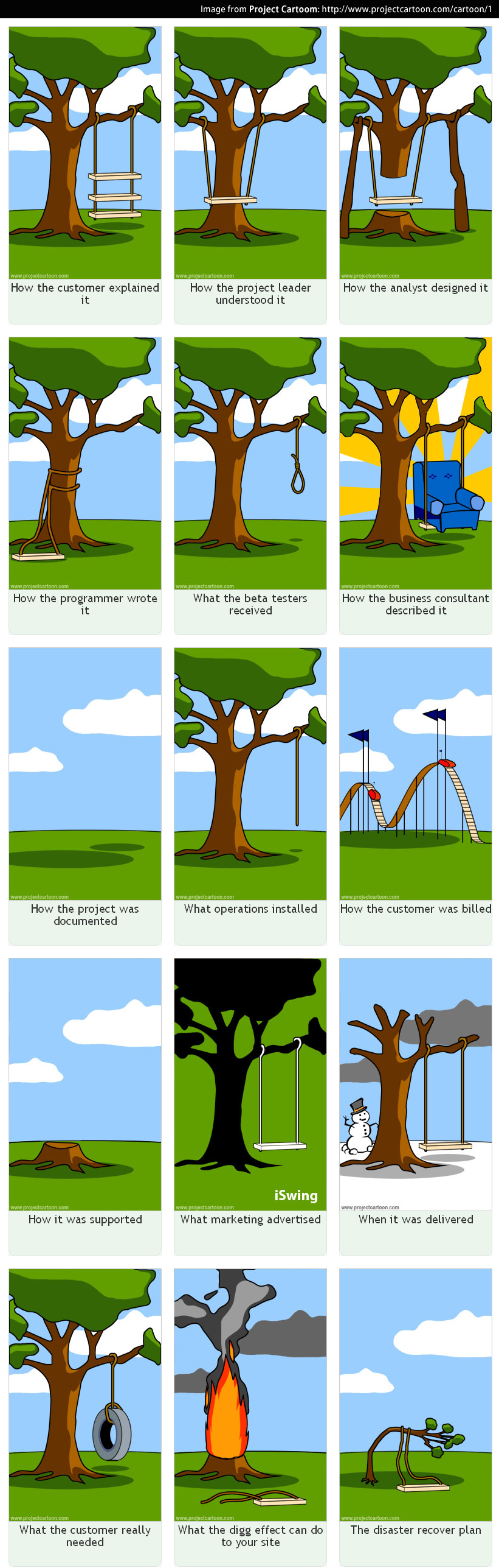Project Cartoon: How IT Projects Really Work
