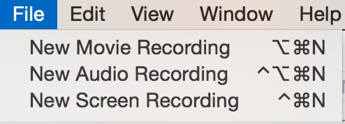 QuickTime Menu