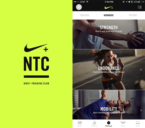 app nike training club