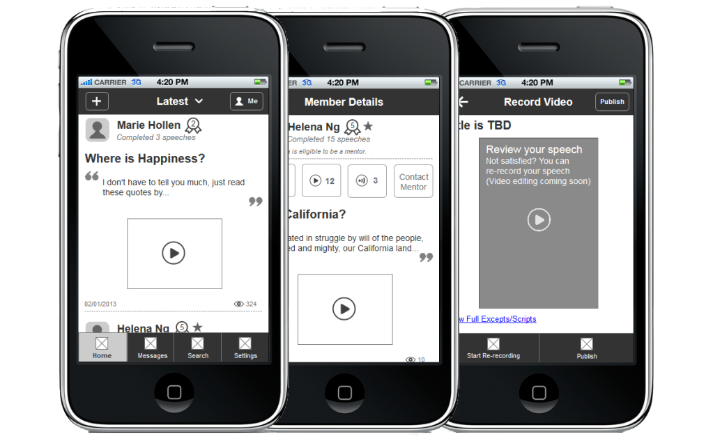 BetterSpeech Mobile App Prototype